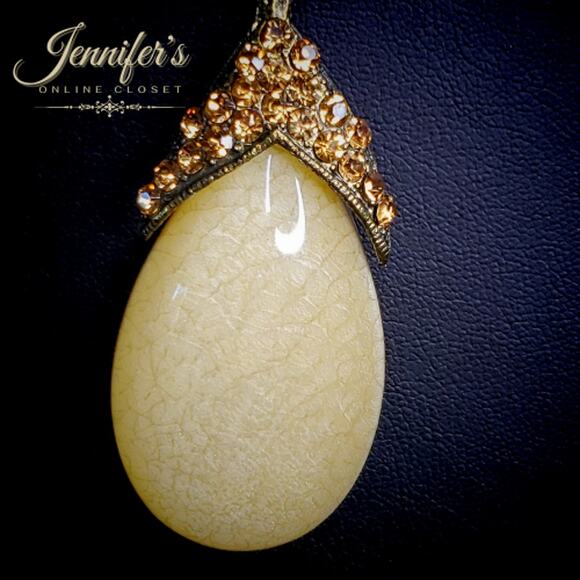 3/$25 Bohemian Teardrop Stone Necklace - Picture 6 of 13